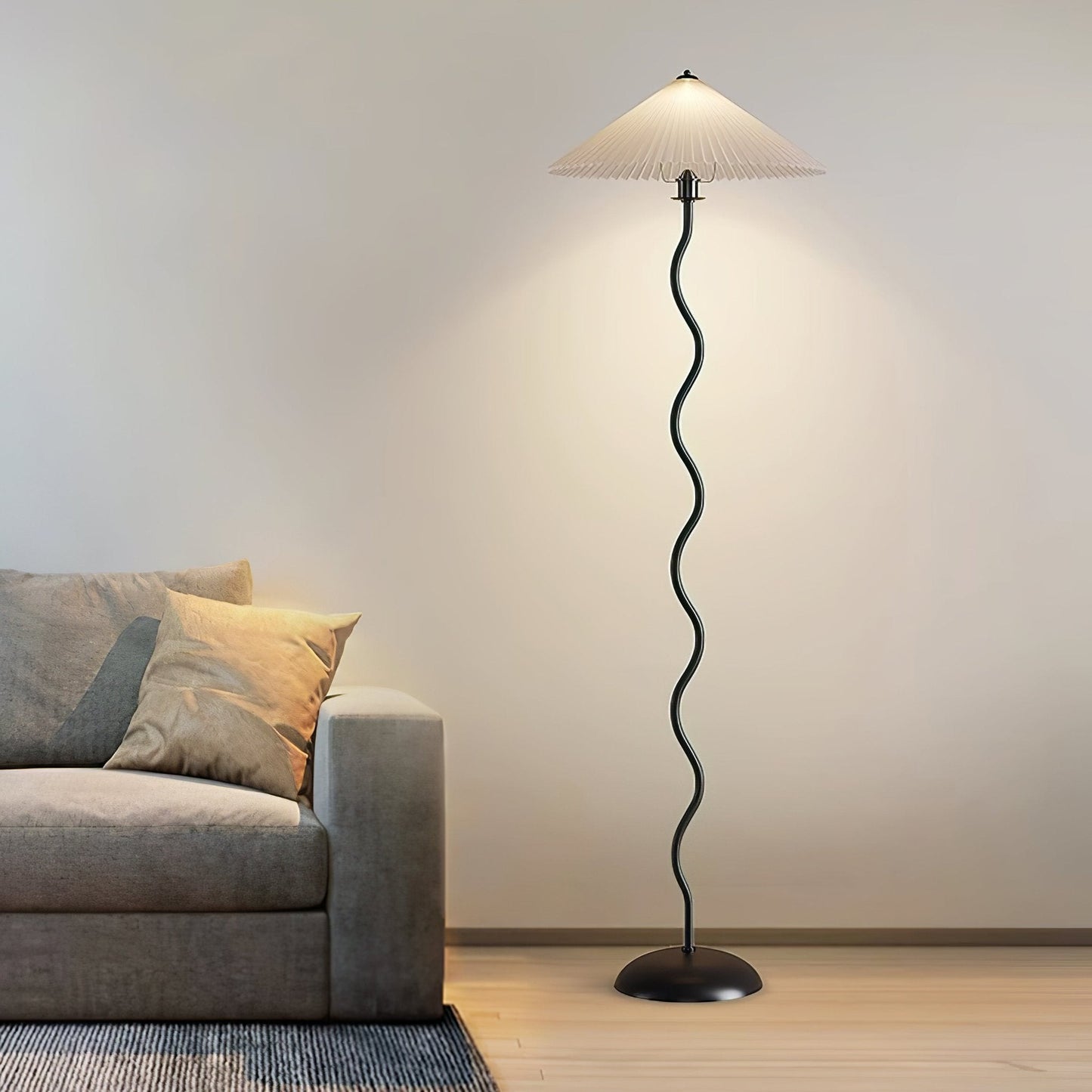 Squiggle Floor Lamp - LED Indoor Light - Stylish Wavy Design