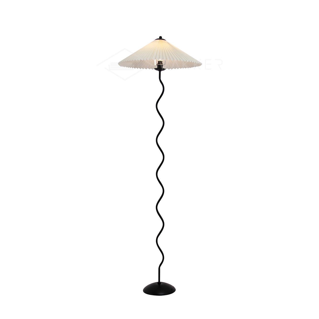 Squiggle Floor Lamp - LED Indoor Light - Stylish Wavy Design