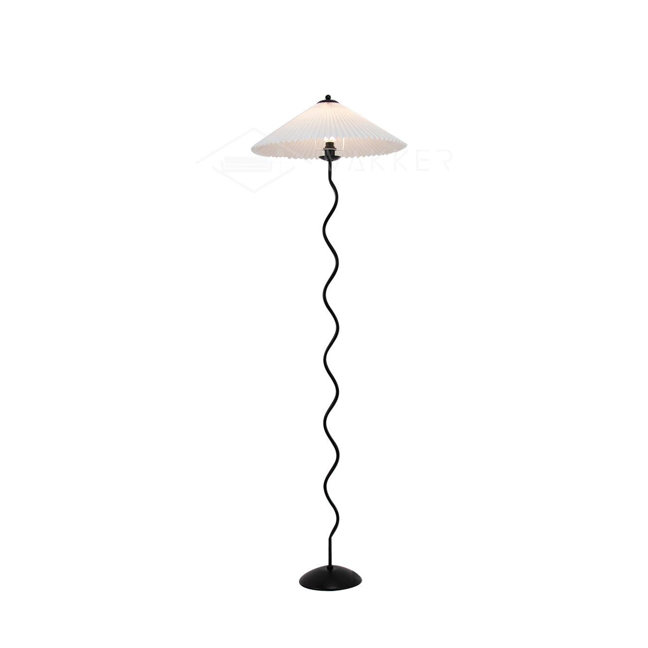 Squiggle Floor Lamp - LED Indoor Light - Stylish Wavy Design