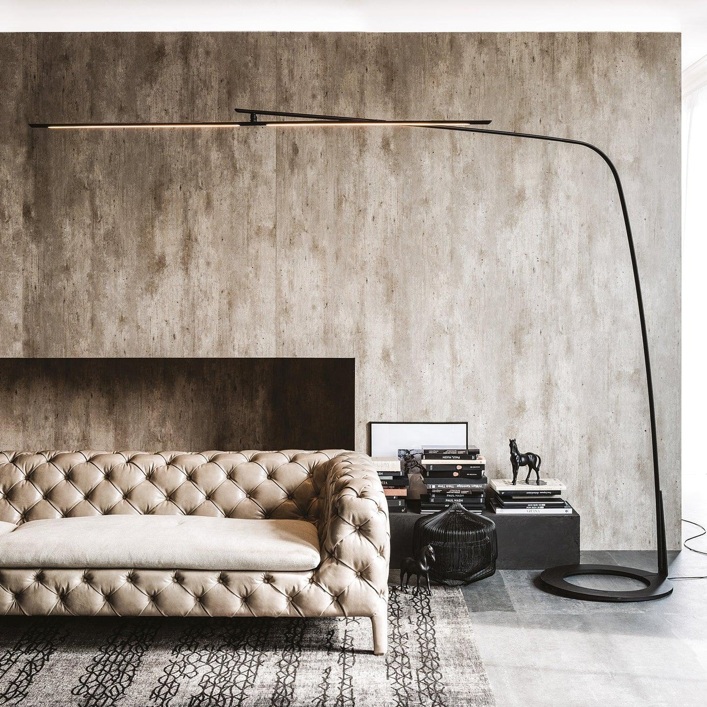 Stealth Floor Lamp - Modern LED Arc Lamp, Indoor Lighting