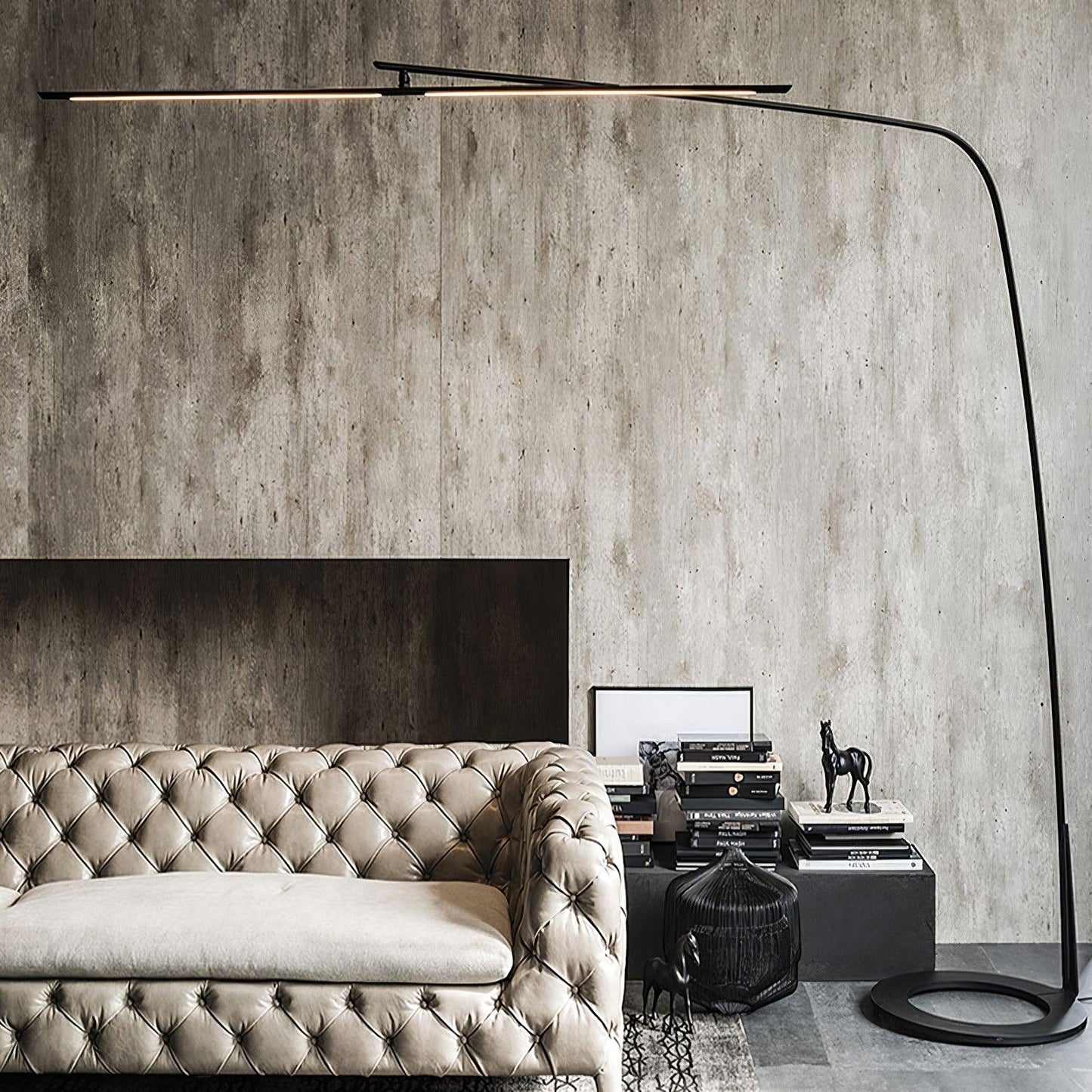 Stealth Floor Lamp - Modern LED Arc Lamp, Indoor Lighting