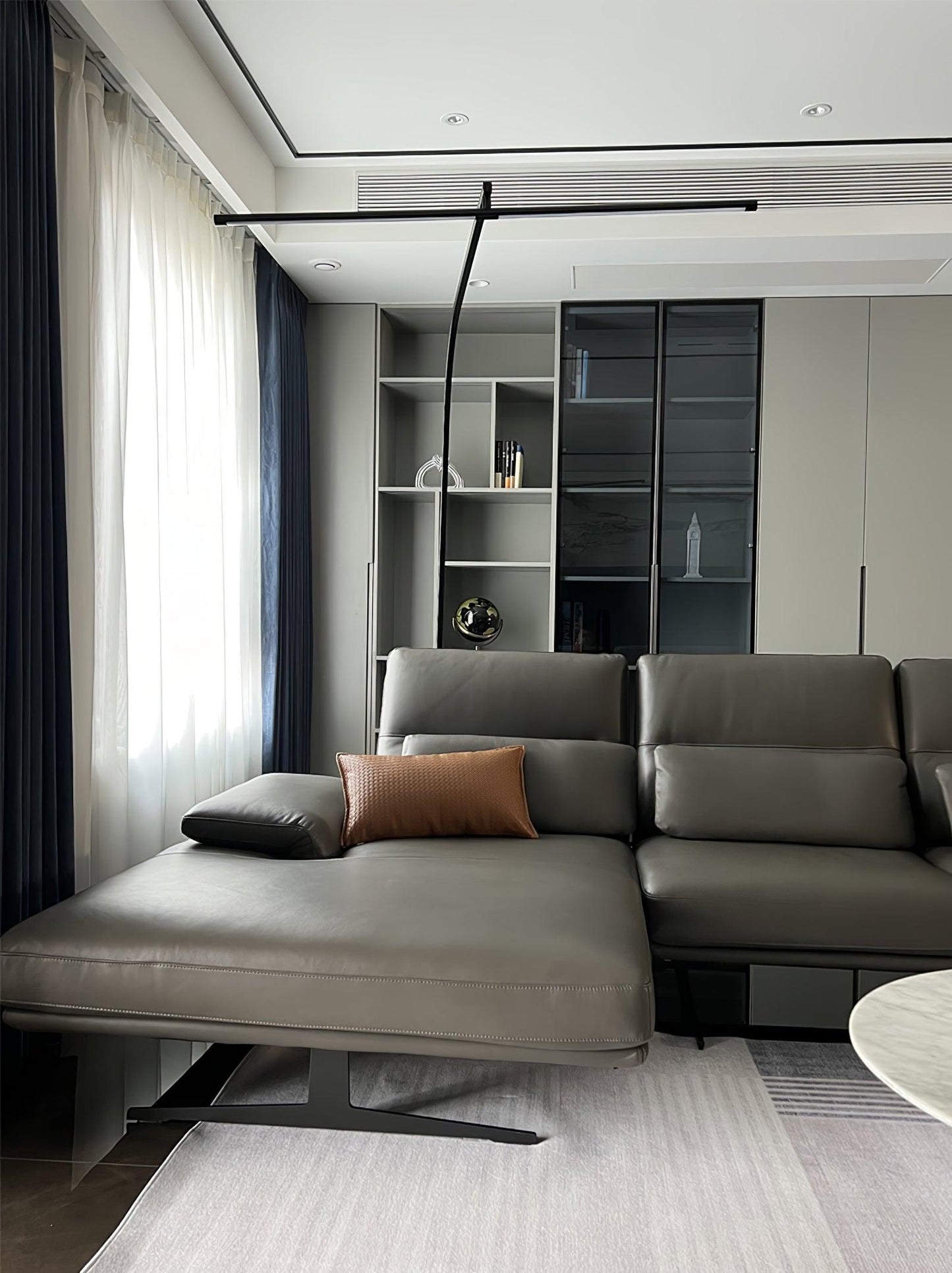 Stealth Floor Lamp - Modern LED Arc Lamp, Indoor Lighting