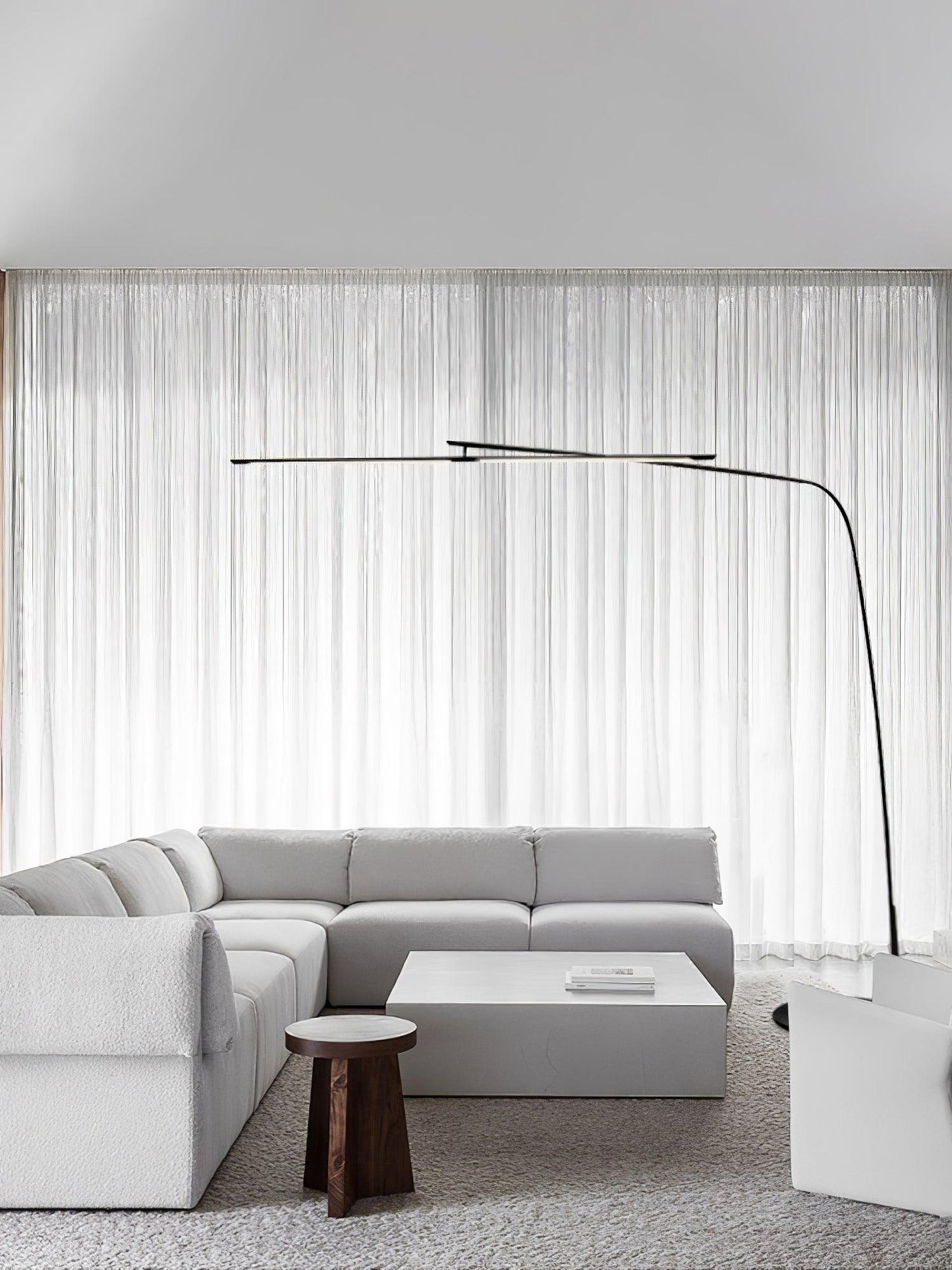 Stealth Floor Lamp - Modern LED Arc Lamp, Indoor Lighting