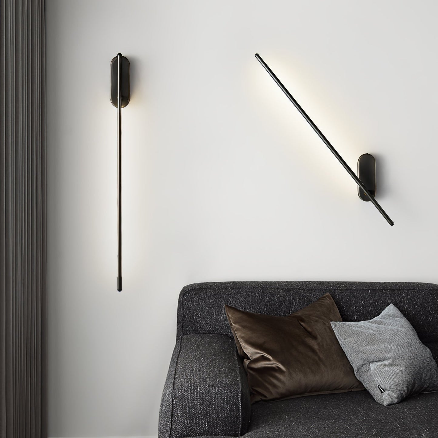 Stick Shaped Plug In Sconce with Integrated LED Lighting