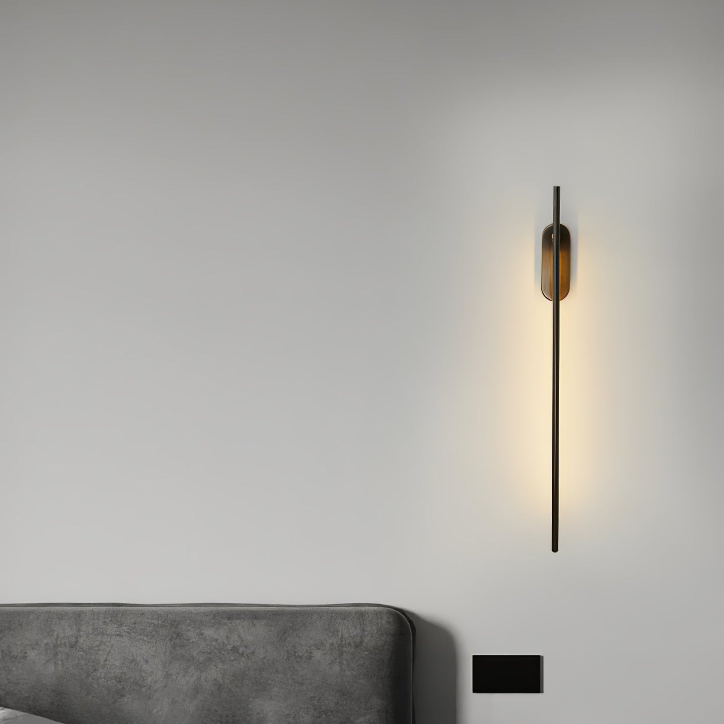 Stick Shaped Plug In Sconce with Integrated LED Lighting