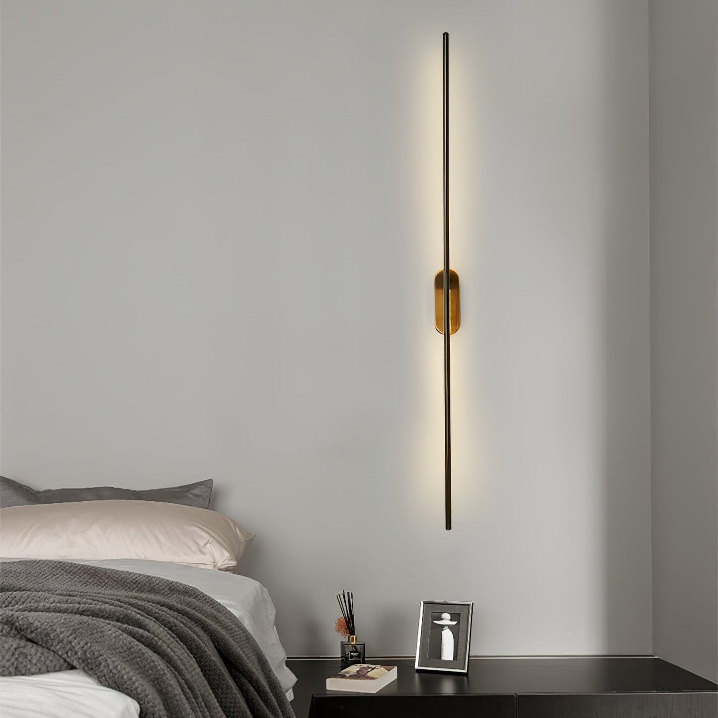 Stick Shaped Plug In Sconce with Integrated LED Lighting