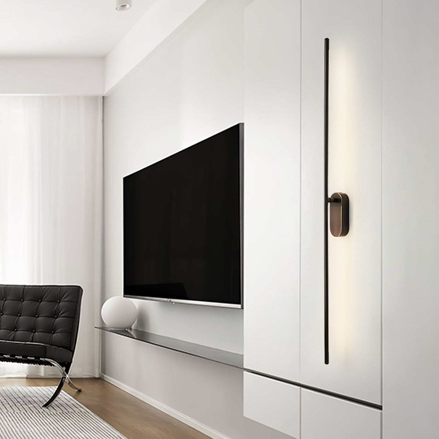Stick Shaped Plug In Sconce with Integrated LED Lighting
