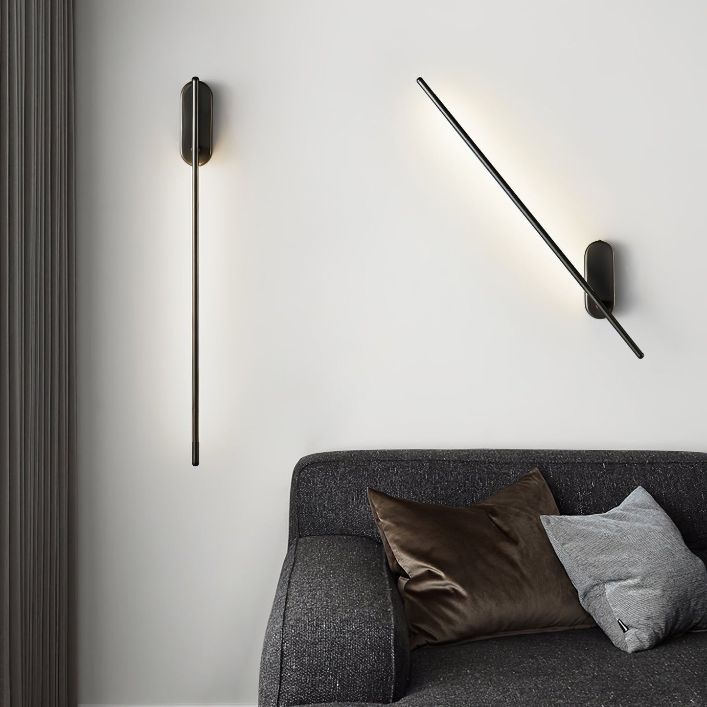 Stick Shaped Plug In Sconce with Integrated LED Lighting