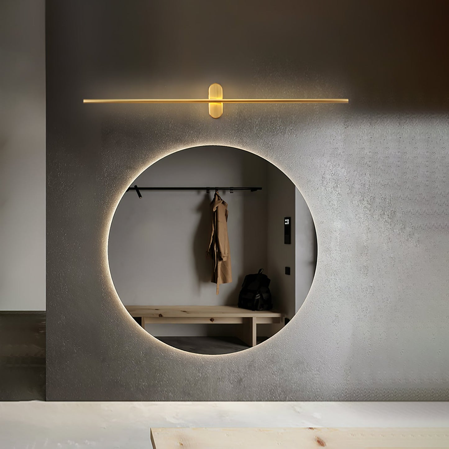 Stick Shaped Plug In Sconce with Integrated LED Lighting