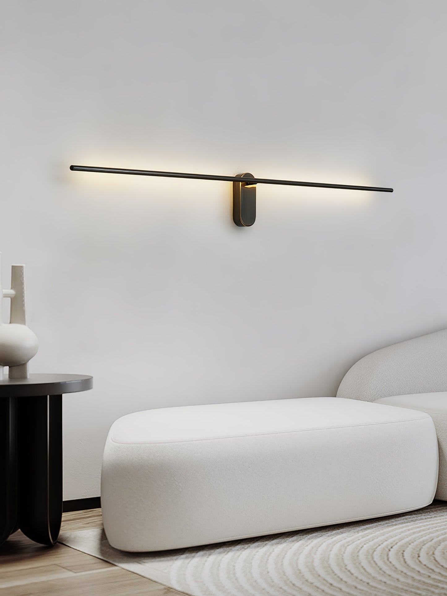 Stick Shaped Plug In Sconce with Integrated LED Lighting