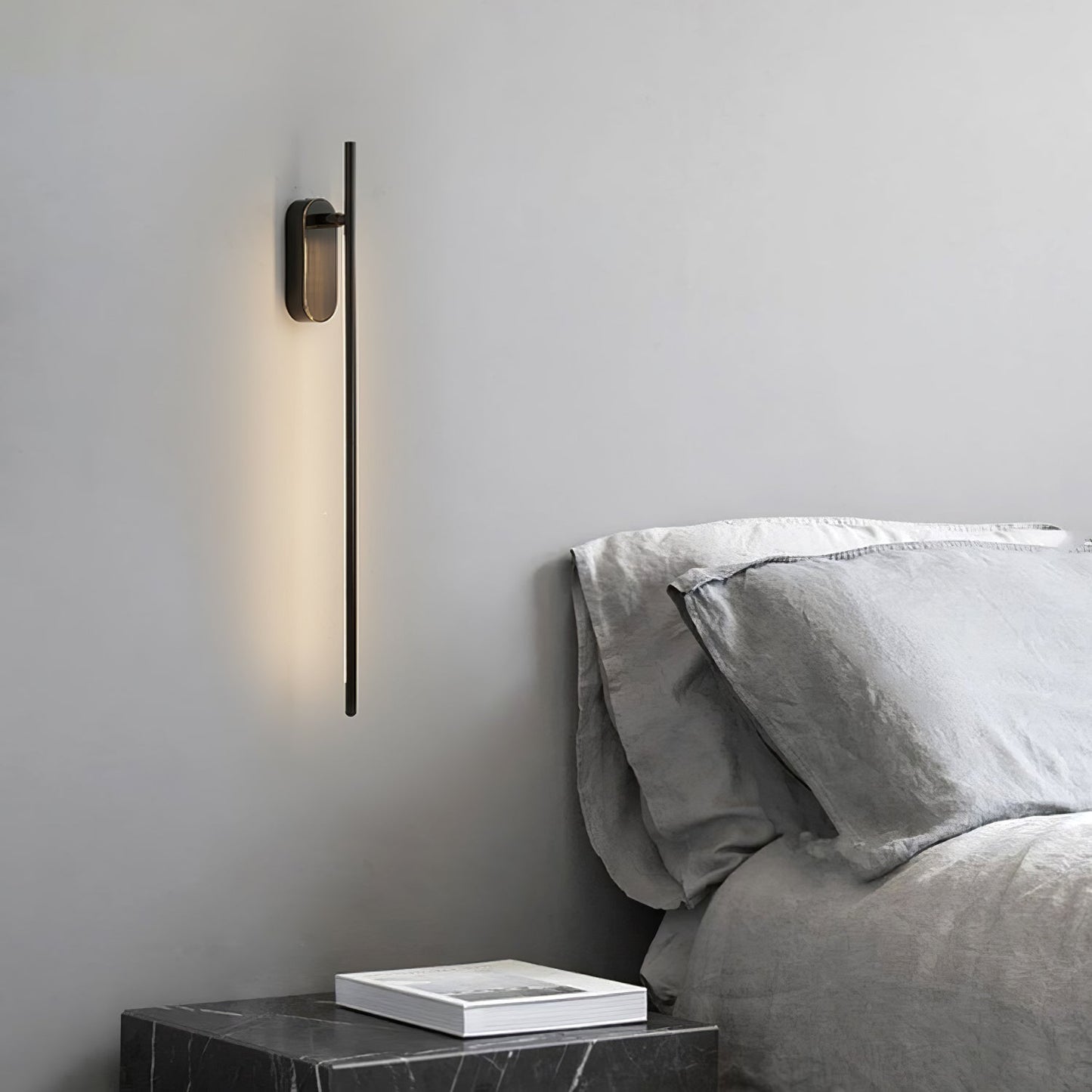 Stick Shaped Plug In Sconce with Integrated LED Lighting