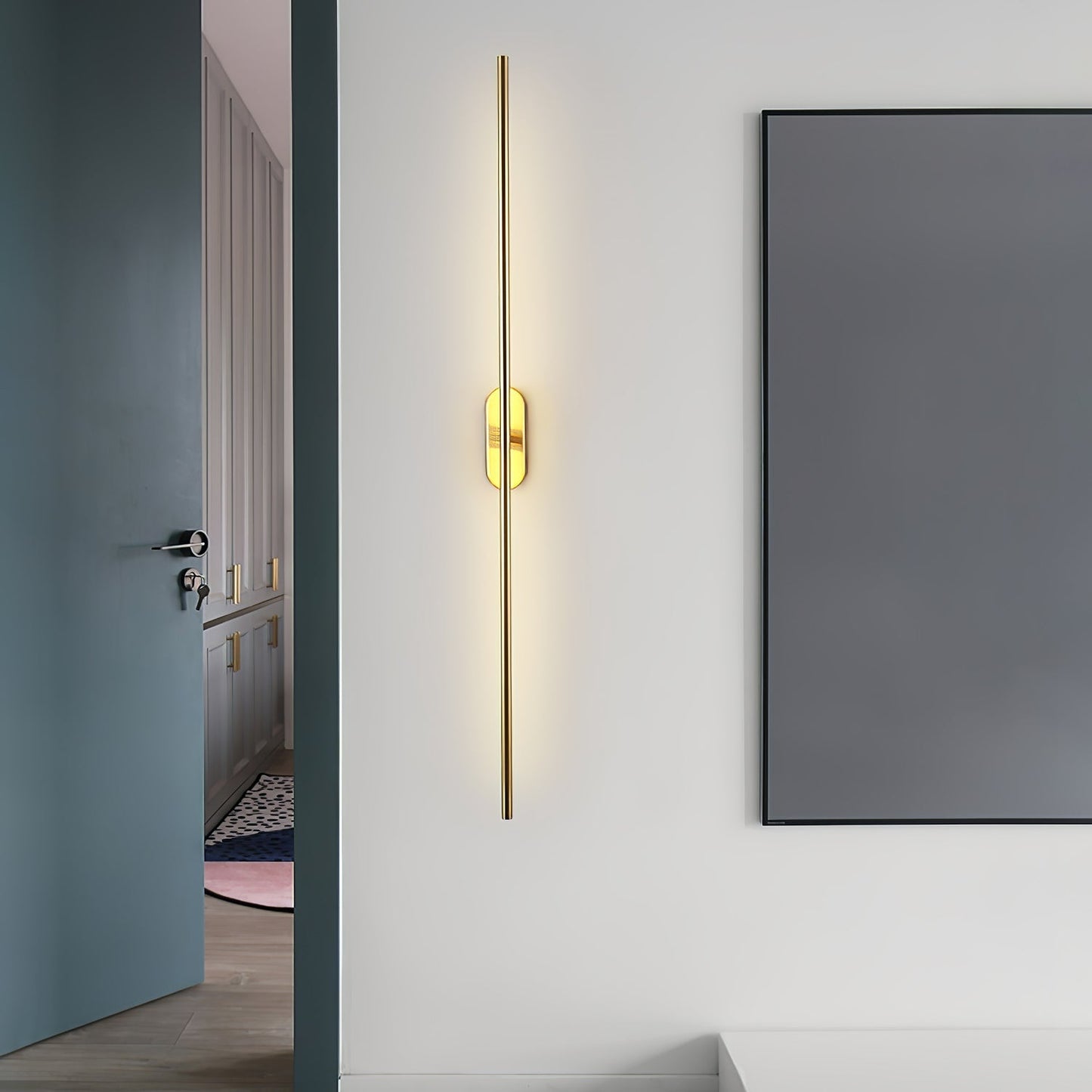 Stick Shaped Plug In Sconce with Integrated LED Lighting