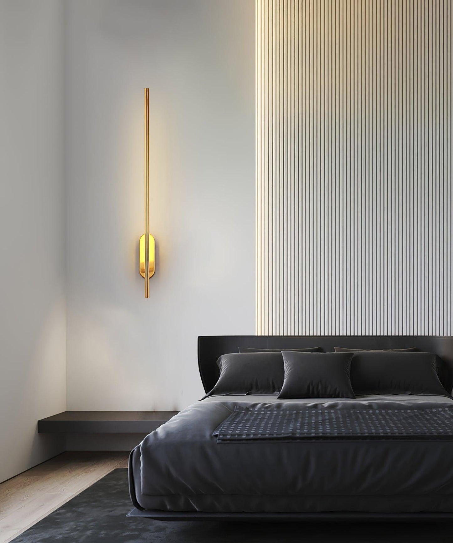 Stick Shaped Plug In Sconce with Integrated LED Lighting