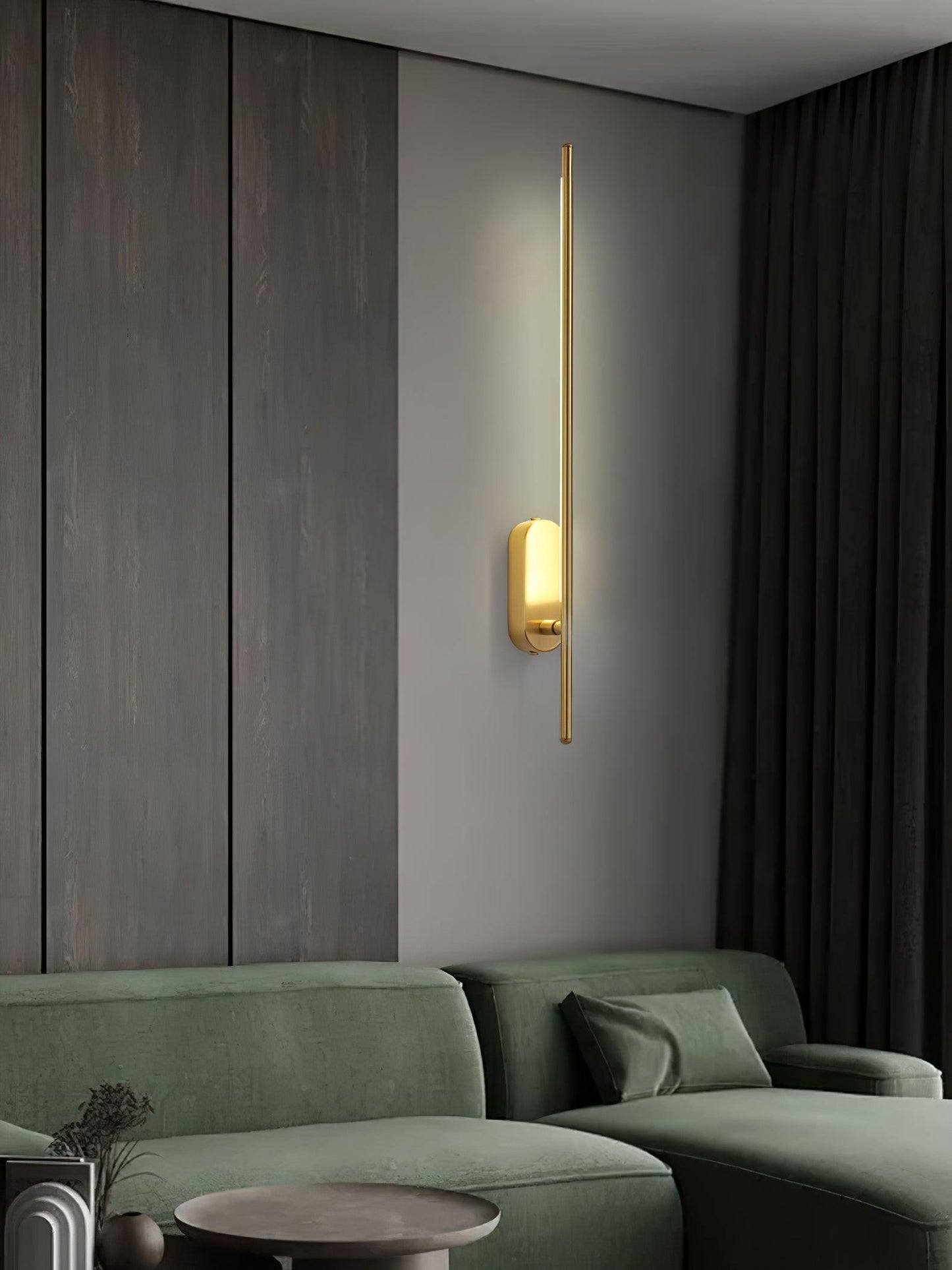 Stick Shaped Plug In Sconce with Integrated LED Lighting
