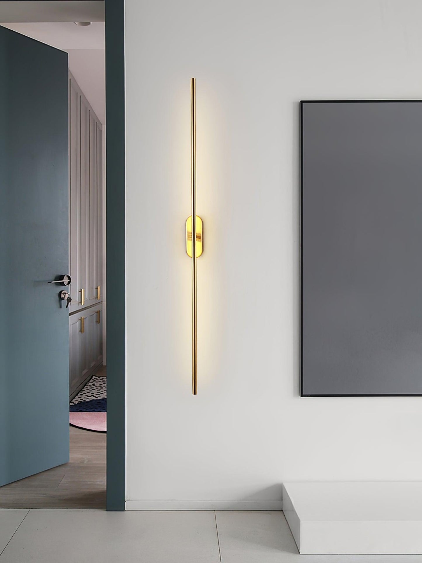 Stick Shaped Plug In Sconce with Integrated LED Lighting