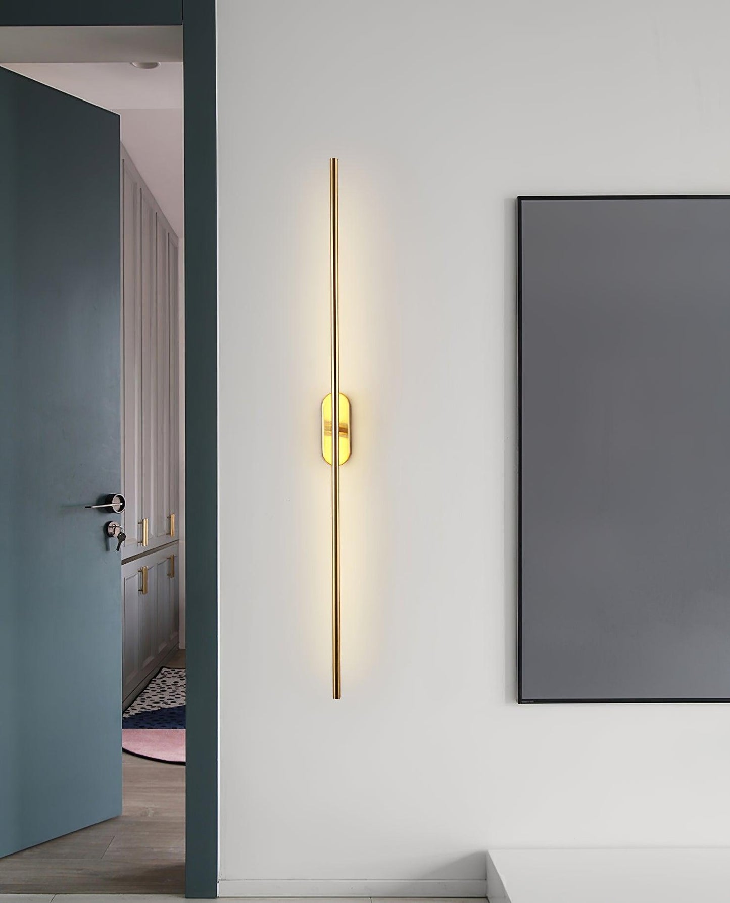 Stick Shaped Plug In Sconce with Integrated LED Lighting