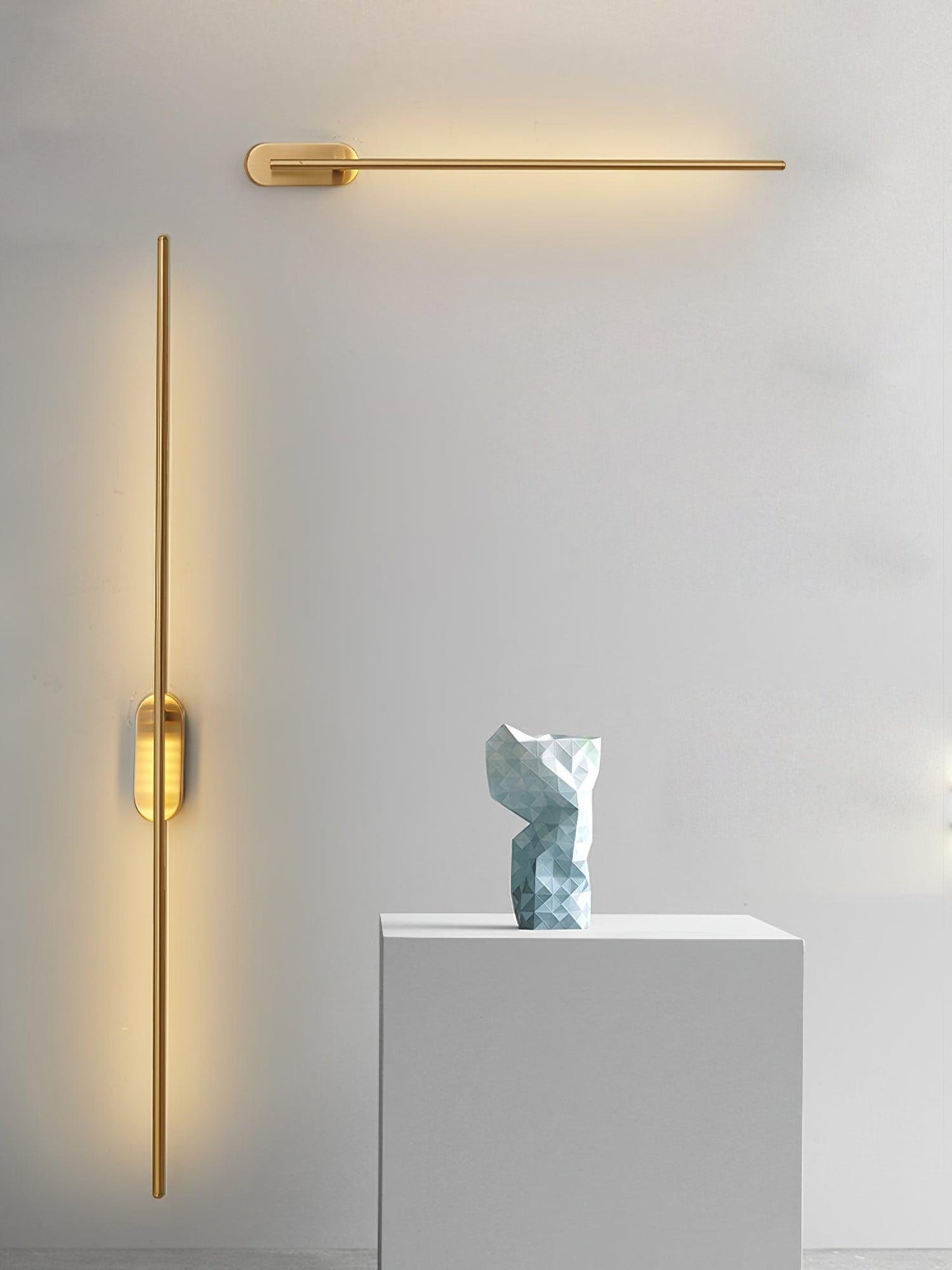 Stick Shaped Plug In Sconce with Integrated LED Lighting