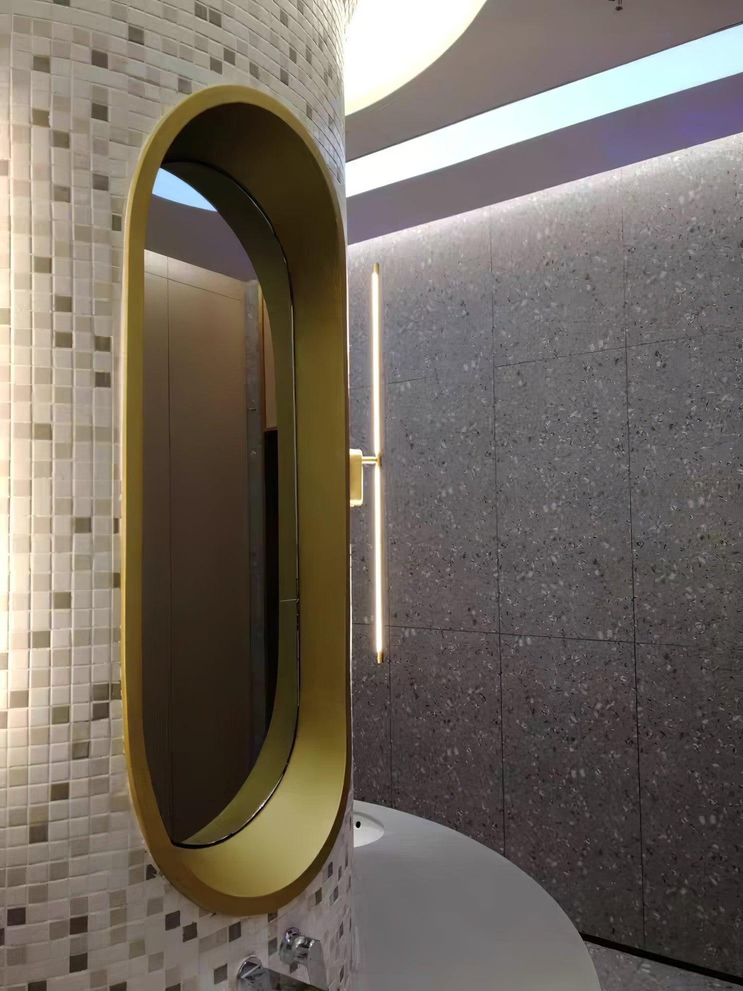 Stick Shaped Plug In Sconce with Integrated LED Lighting
