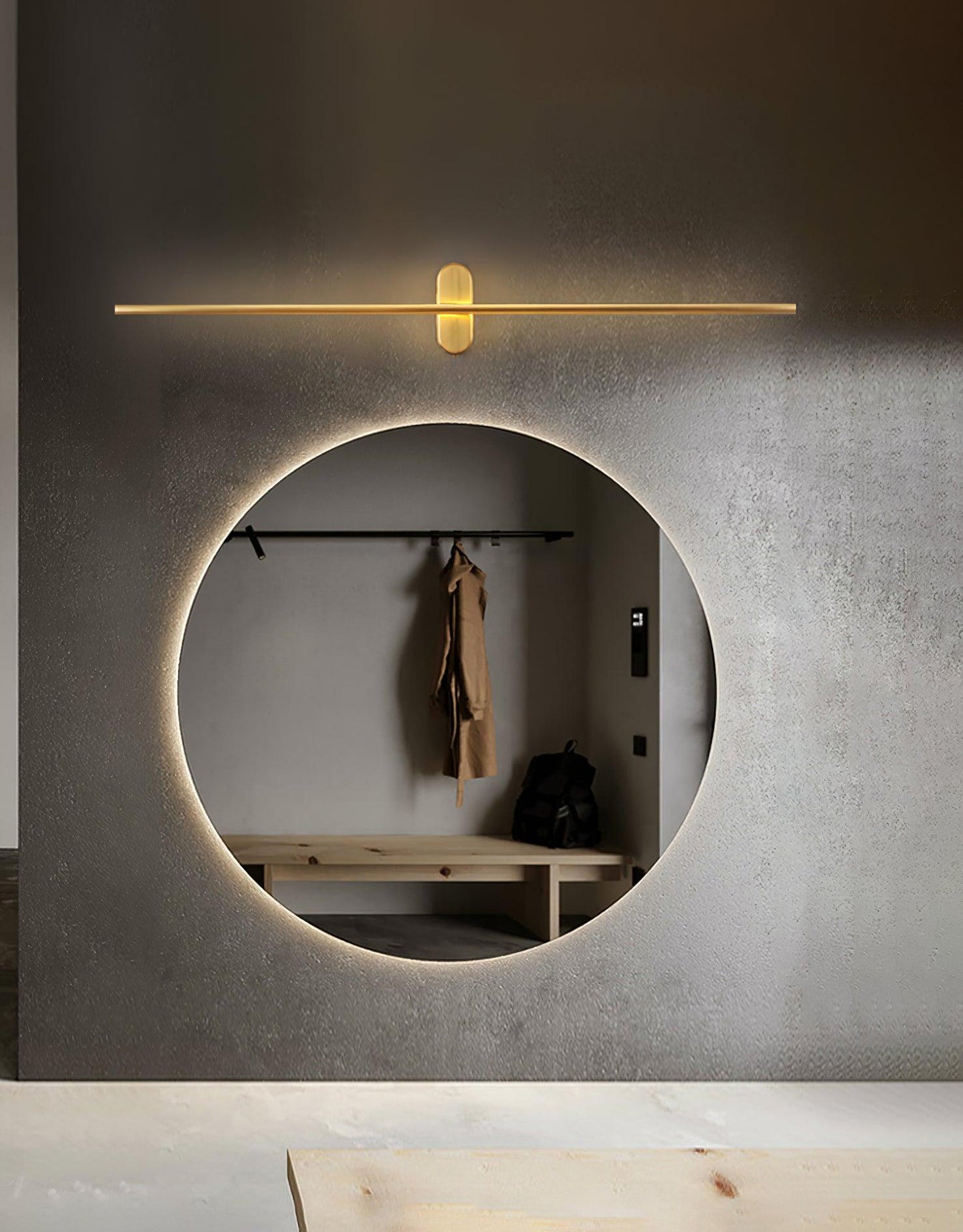 Stick Shaped Plug In Sconce with Integrated LED Lighting