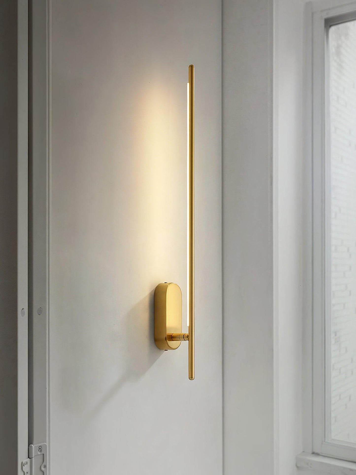 Stick Shaped Plug In Sconce with Integrated LED Lighting