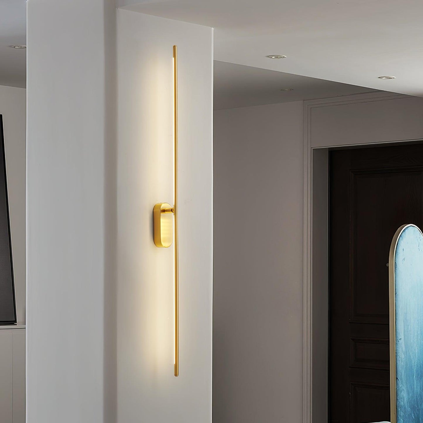 Stick Shaped Plug In Sconce with Integrated LED Lighting