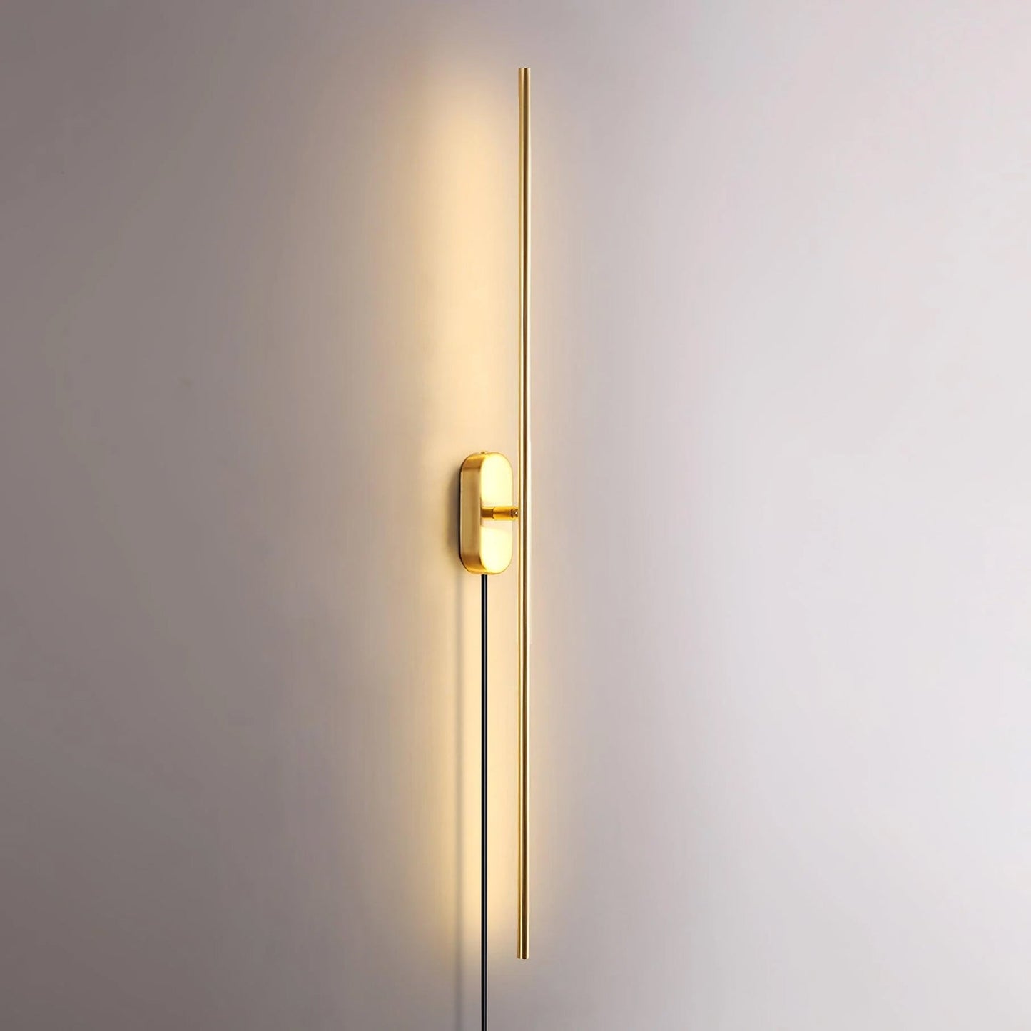 Stick Shaped Plug In Sconce with Integrated LED Lighting