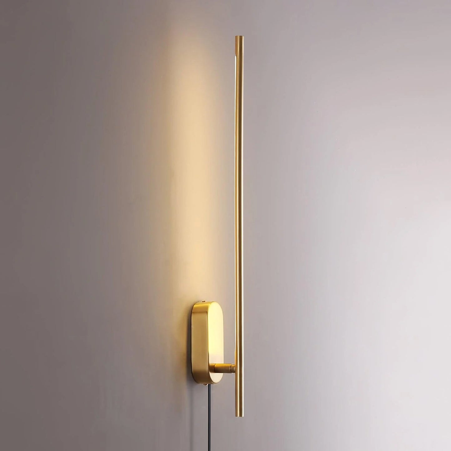 Stick Shaped Plug In Sconce with Integrated LED Lighting