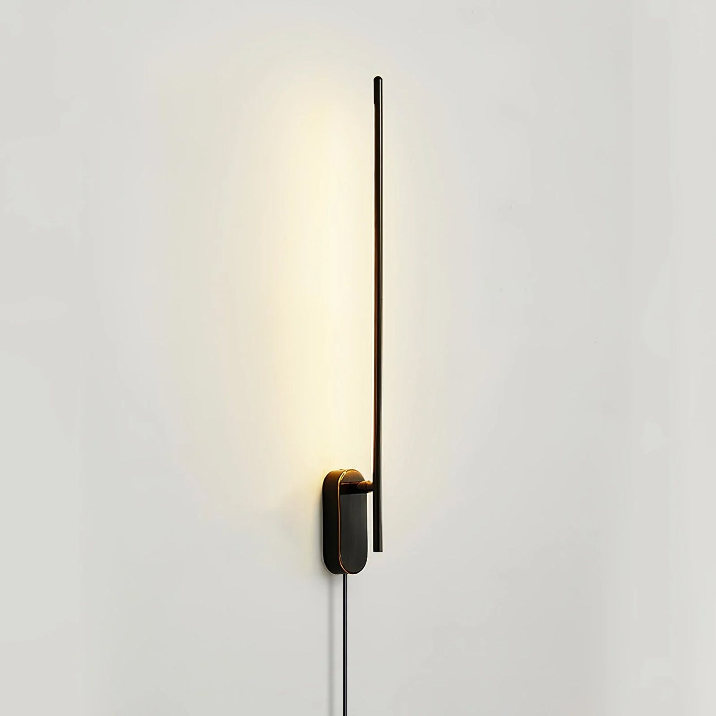Stick Shaped Plug In Sconce with Integrated LED Lighting