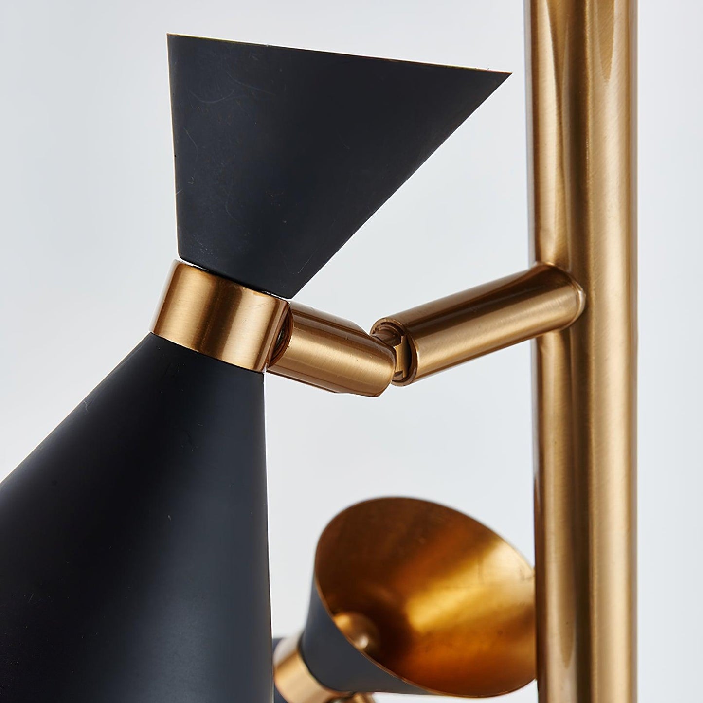 Stilnovo Adjustable Floor Lamp with LED and Gold Finish