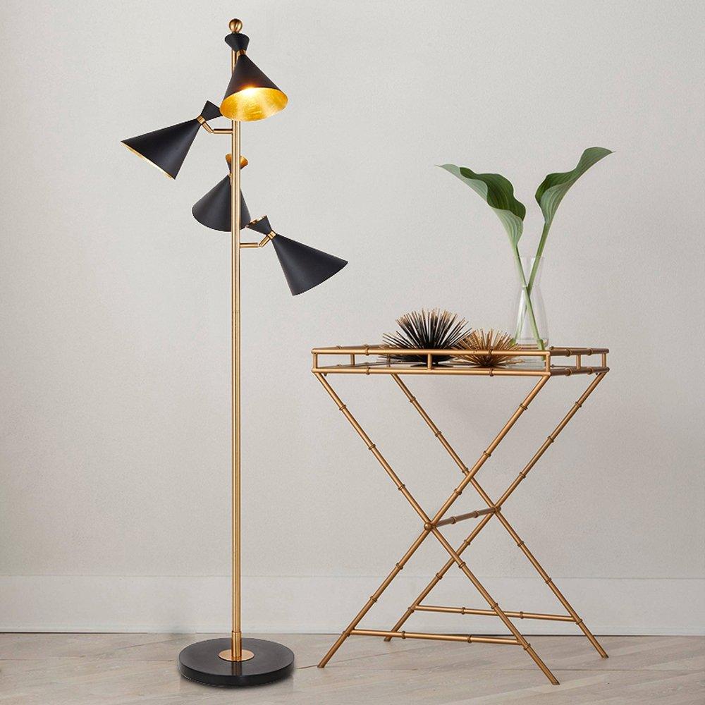 Stilnovo Adjustable Floor Lamp with LED and Gold Finish