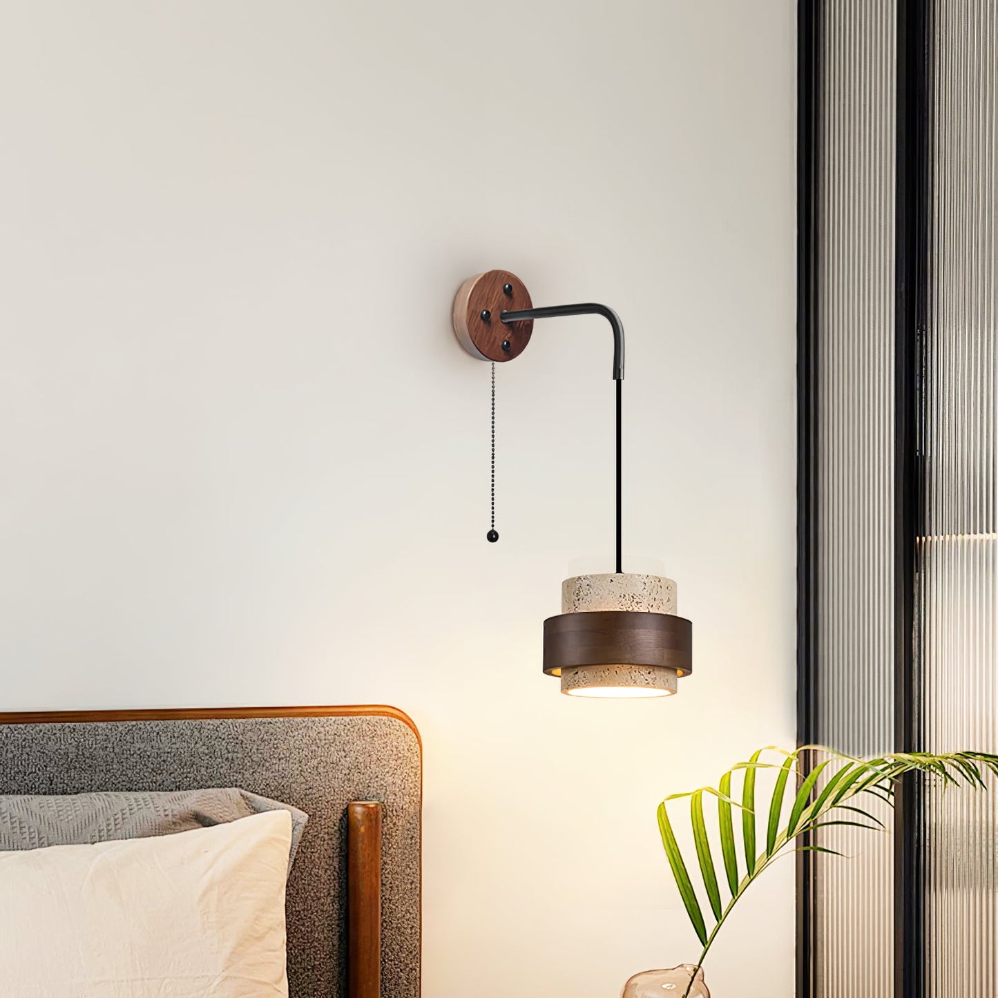 Stonova Travertine Wall Sconce LED Indoor Lighting Fixture