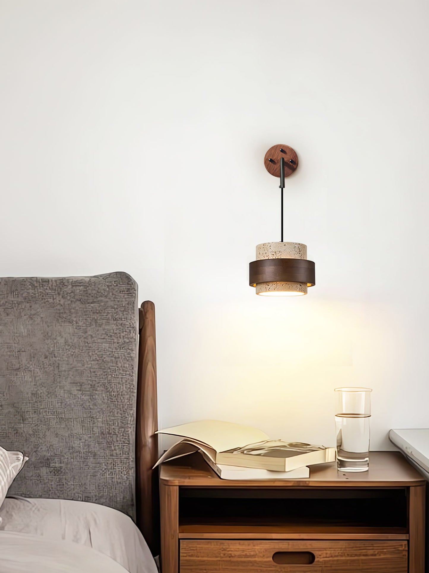 Stonova Travertine Wall Sconce LED Indoor Lighting Fixture