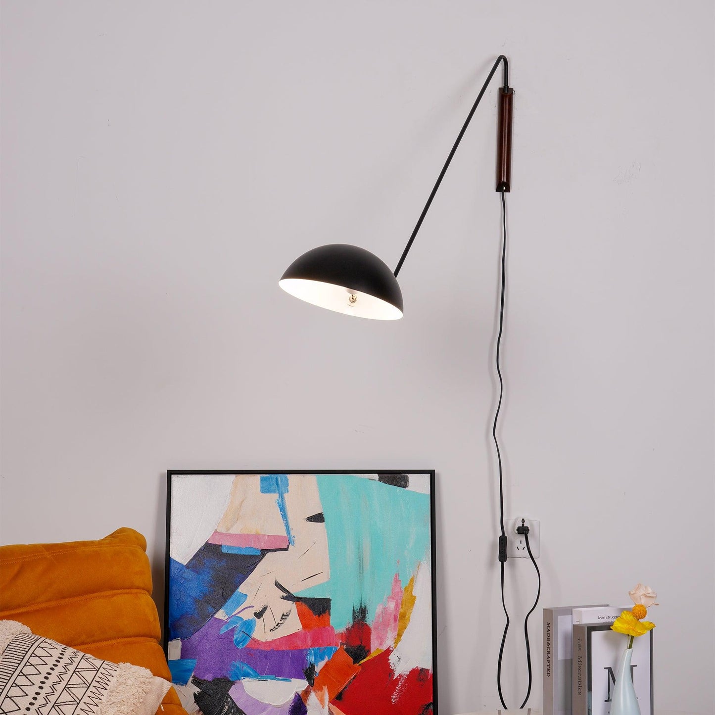 Swing Dome Wall Light - LED Indoor Reading Light Set of 2