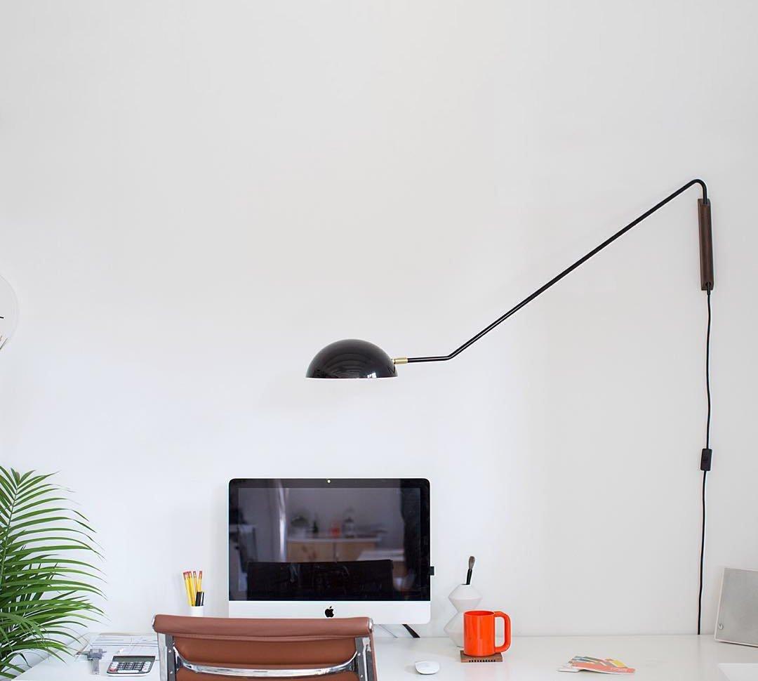 Swing Dome Wall Light - LED Indoor Reading Light Set of 2