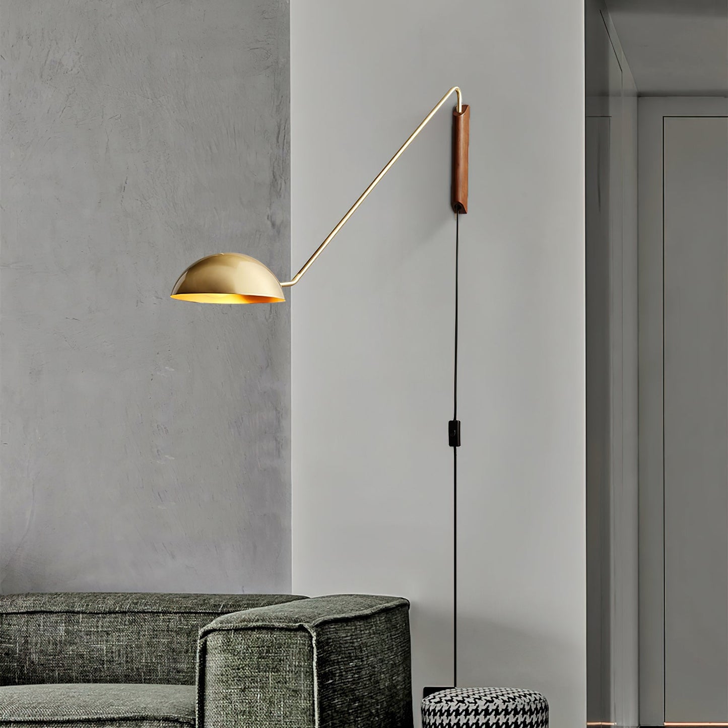 Swing Dome Wall Light - LED Indoor Reading Light Set of 2