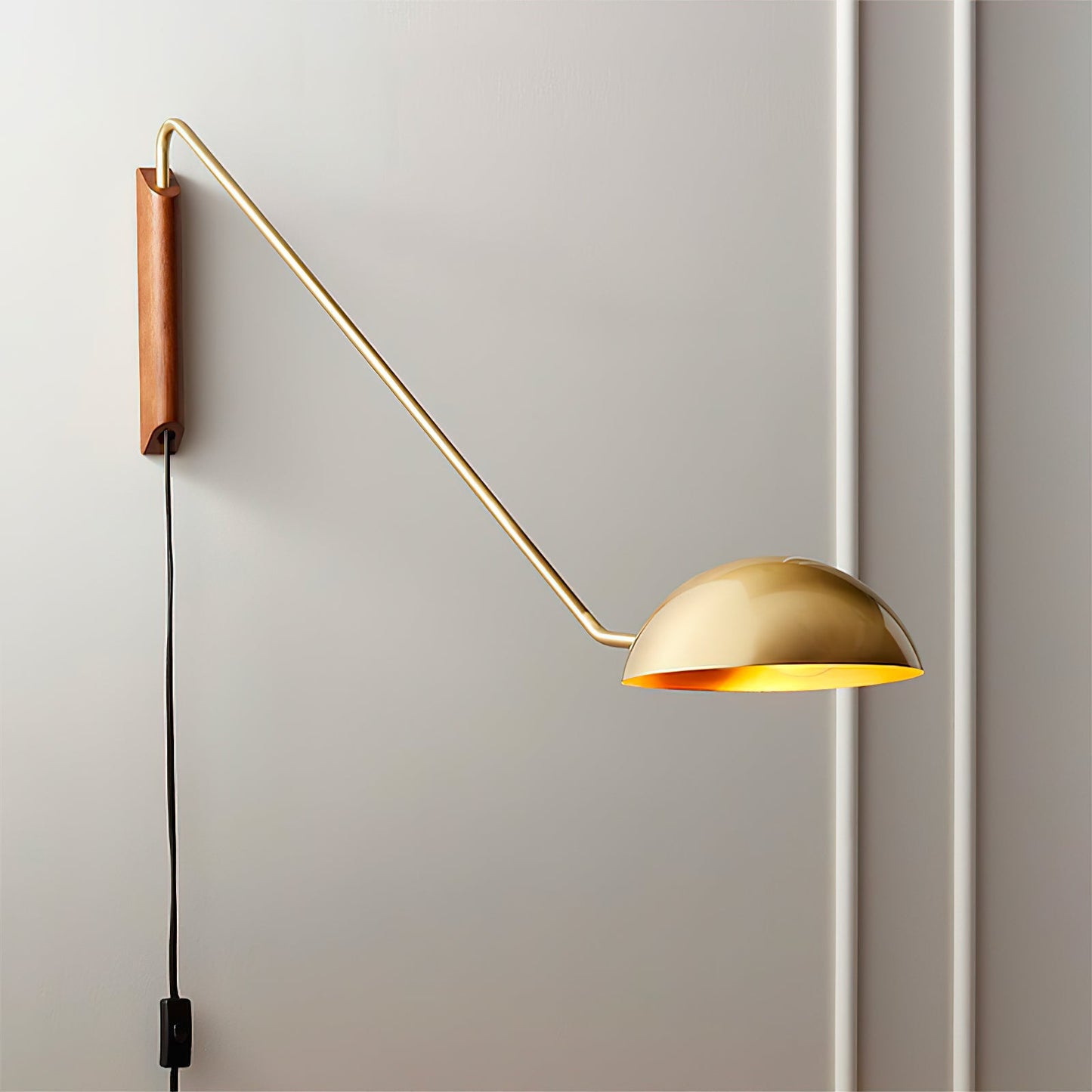 Swing Dome Wall Light - LED Indoor Reading Light Set of 2