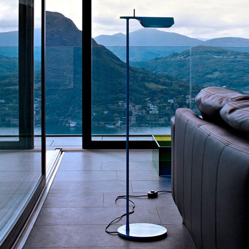 Pivot Ease Floor Lamp with Adjustable LED Light - Black