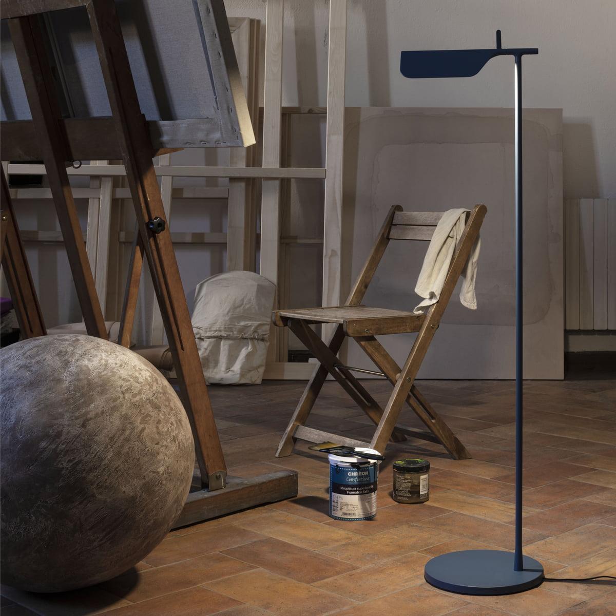 Pivot Ease Floor Lamp with Adjustable LED Light - Black