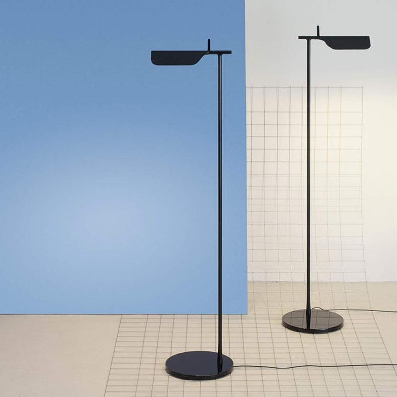 Pivot Ease Floor Lamp with Adjustable LED Light - Black