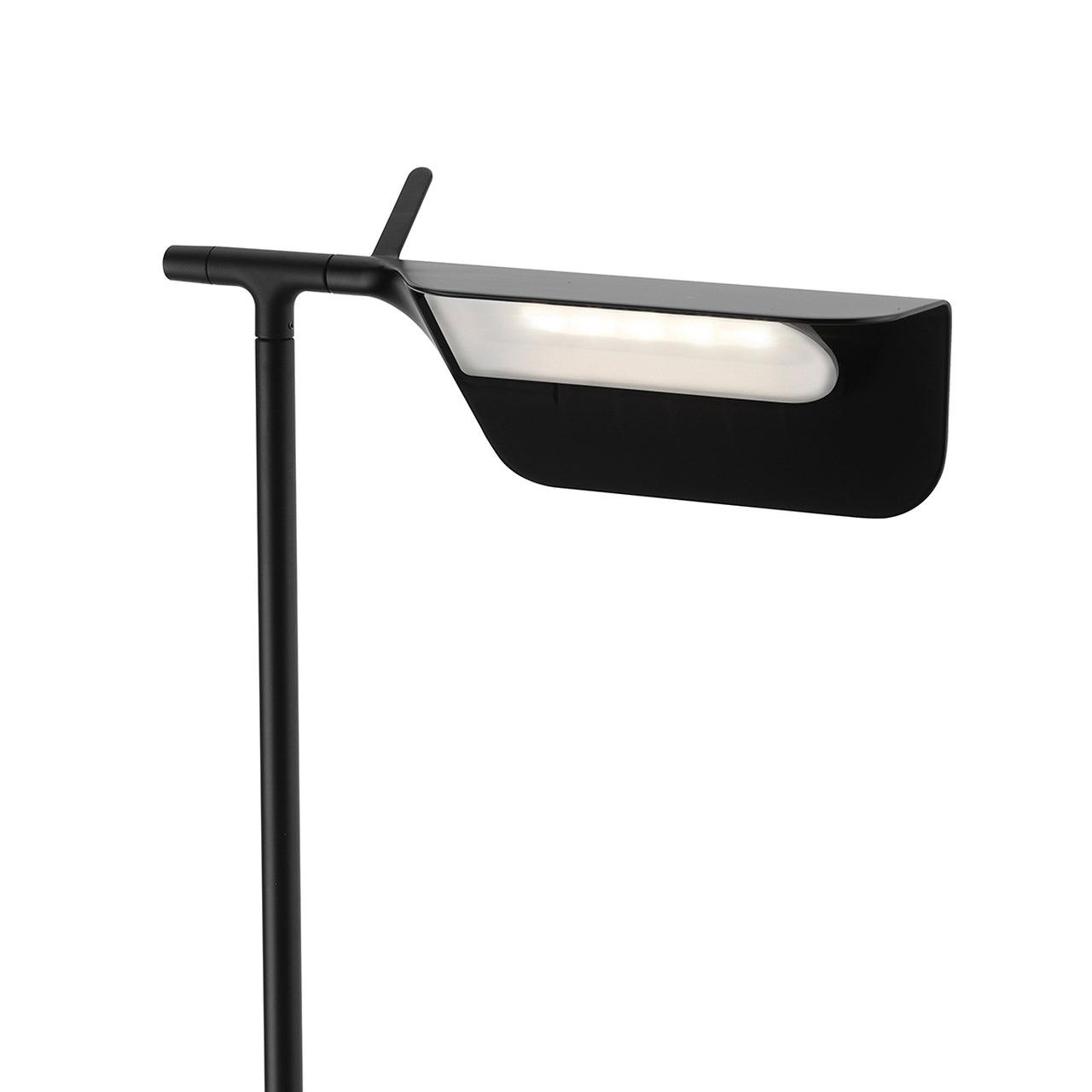 Pivot Ease Floor Lamp with Adjustable LED Light - Black