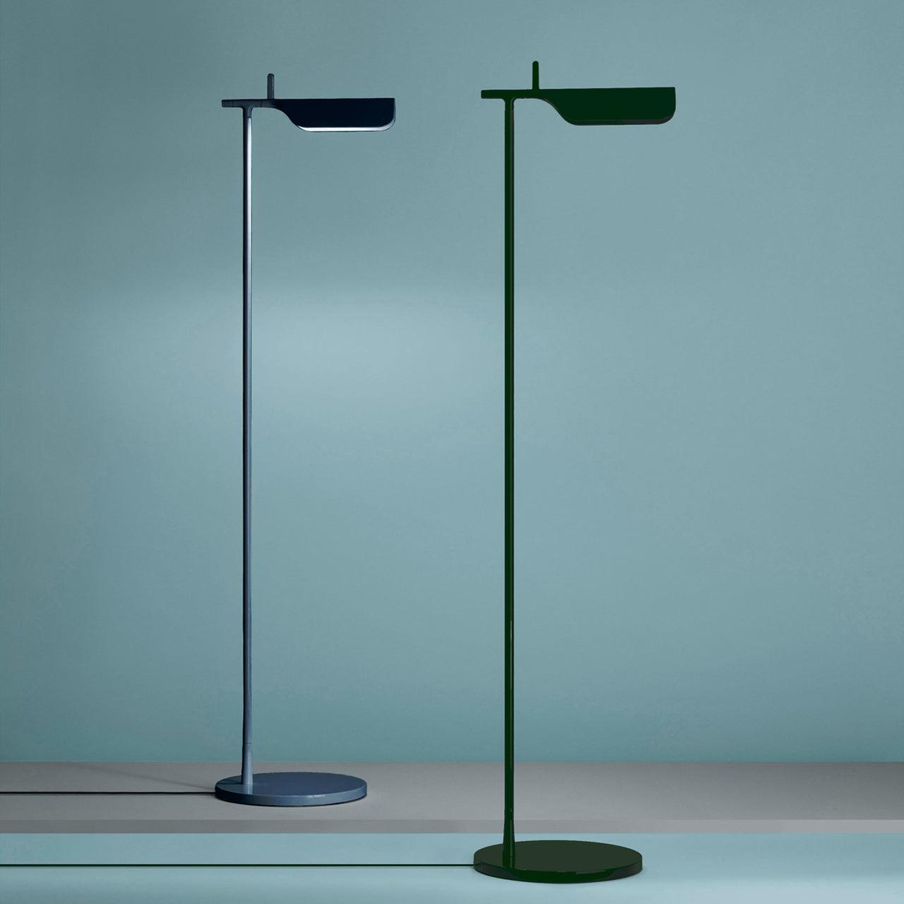 Pivot Ease Floor Lamp with Adjustable LED Light - Black