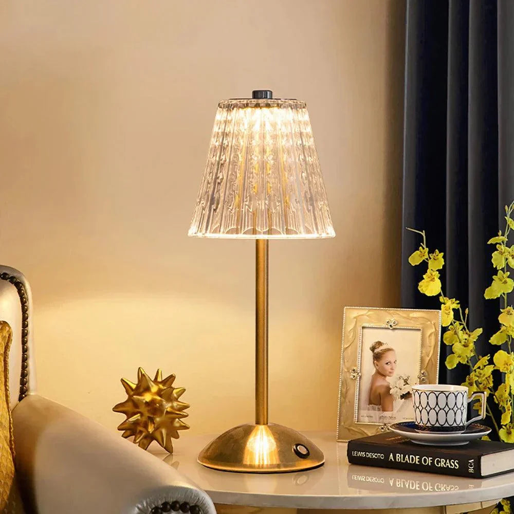 Glimmer Table Lamp - Elegant Cordless LED Lighting