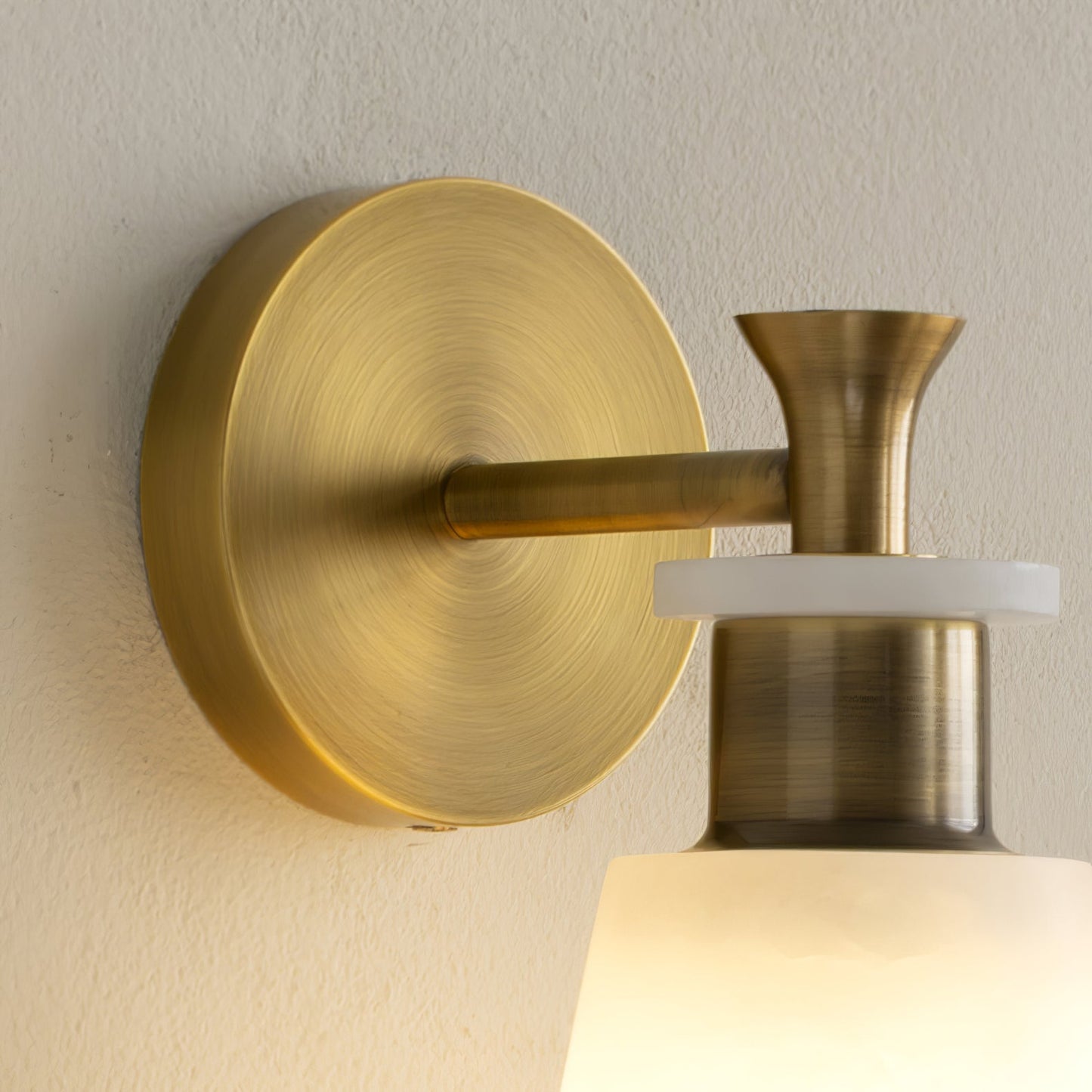 Tapered Alabaster Wall Sconce - LED Indoor Light Fixture