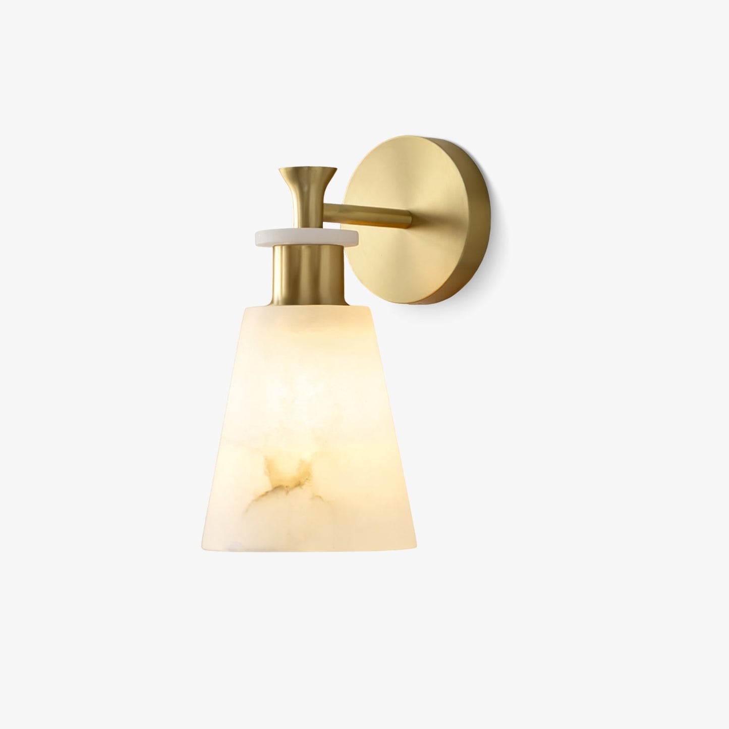 Tapered Alabaster Wall Sconce - LED Indoor Light Fixture