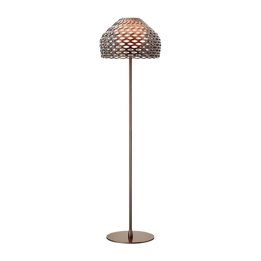 Armadillo Floor Lamp LED Indoor Lighting in White Brown