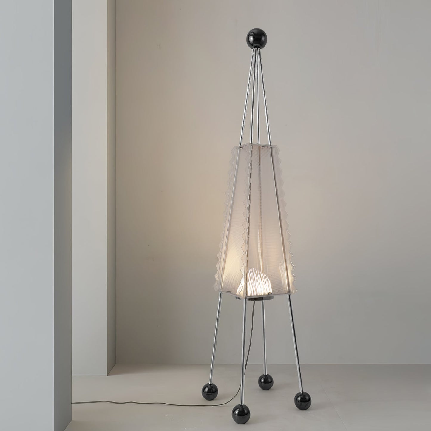 Tent Floor Lamp with LED Light – Indoor Camping Decor