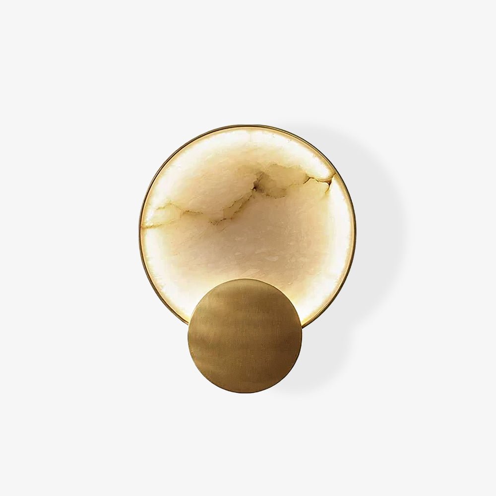 Terra Svet Wall Lamp - Modern Gold Alabaster LED Light