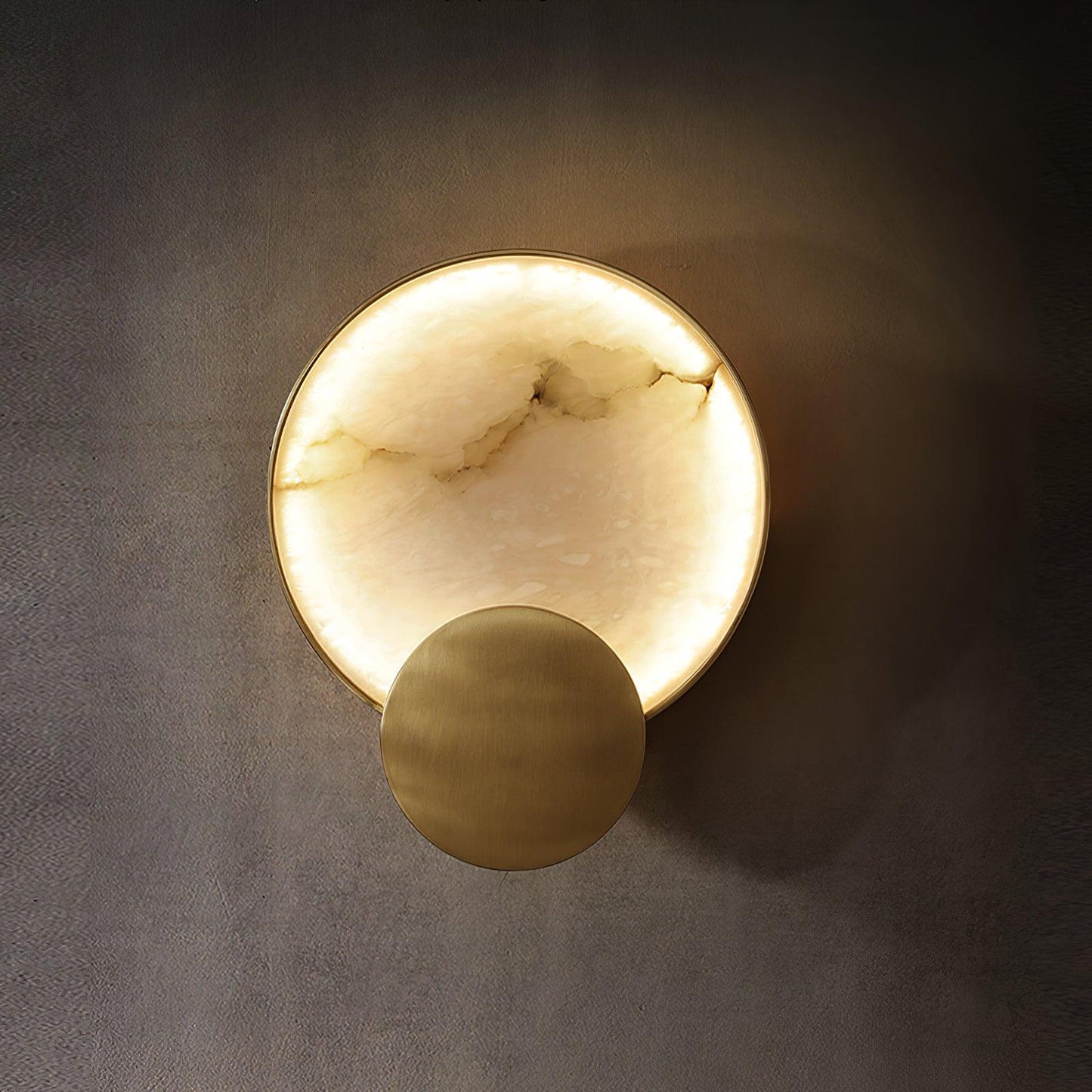 Terra Svet Wall Lamp - Modern Gold Alabaster LED Light