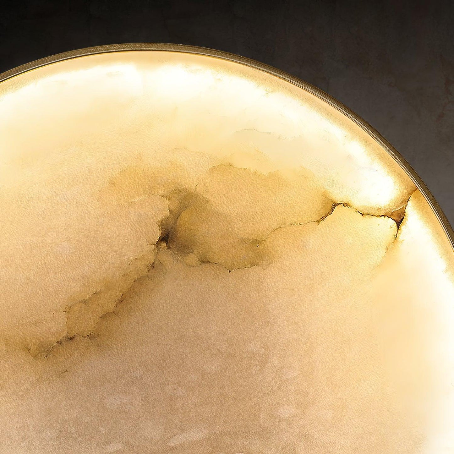 Terra Svet Wall Lamp - Modern Gold Alabaster LED Light