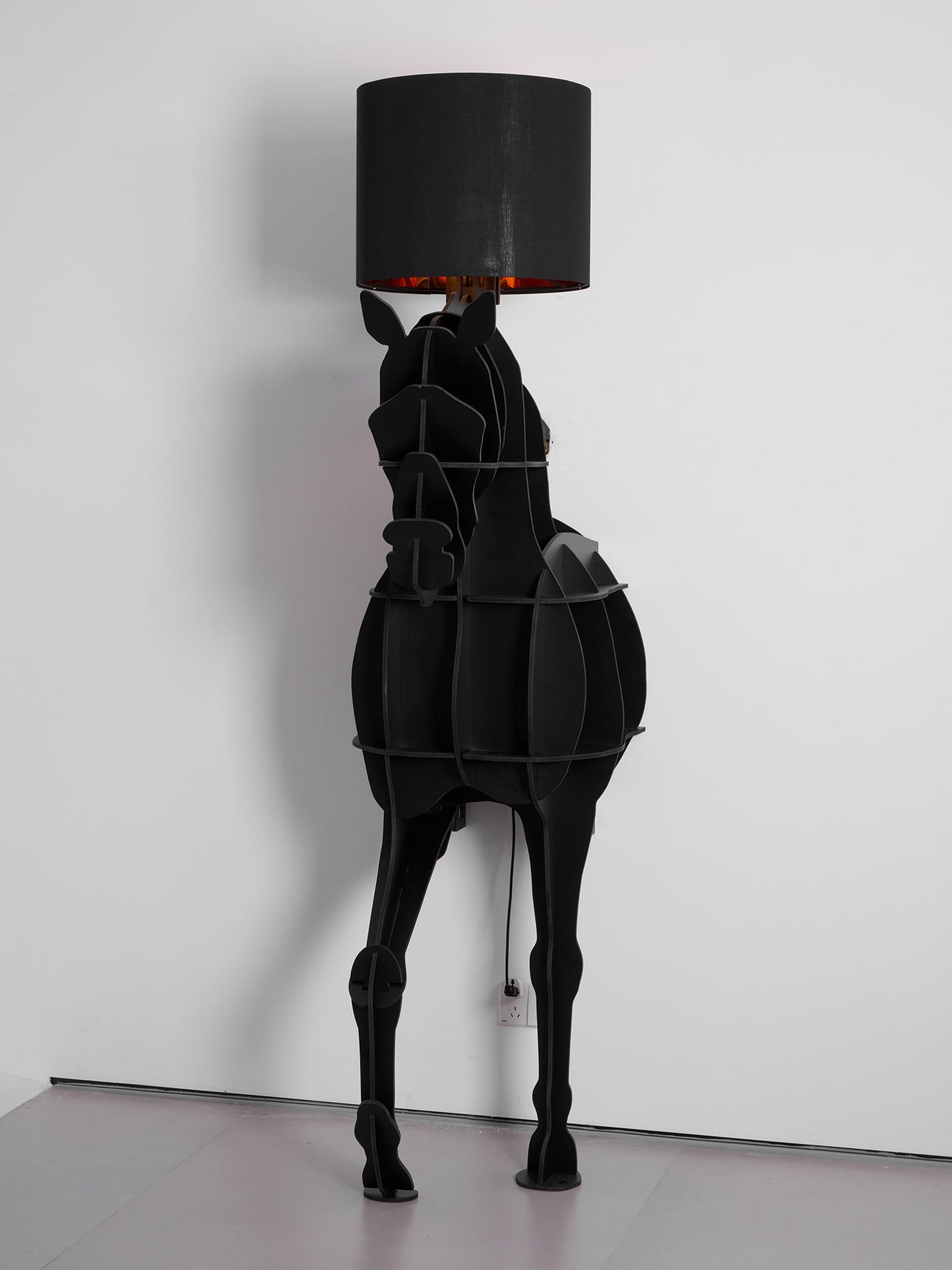 Tete Horse Floor Lamp - Black LED Indoor Decorative Light